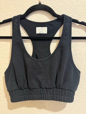 Cozi Black Racerback Lounge Bralette
